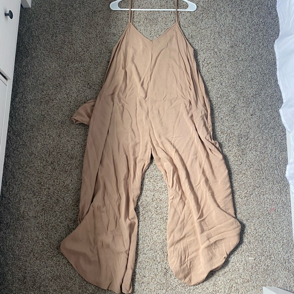 Tan jumpsuit